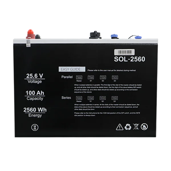 SOLİNVED 25.6 V 100AH LIFEPO4 AKÜ