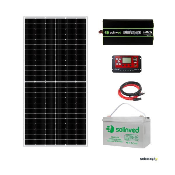 1200W Tam Sinüs  Mono Panelli Mini Buzdolabı Sistemi